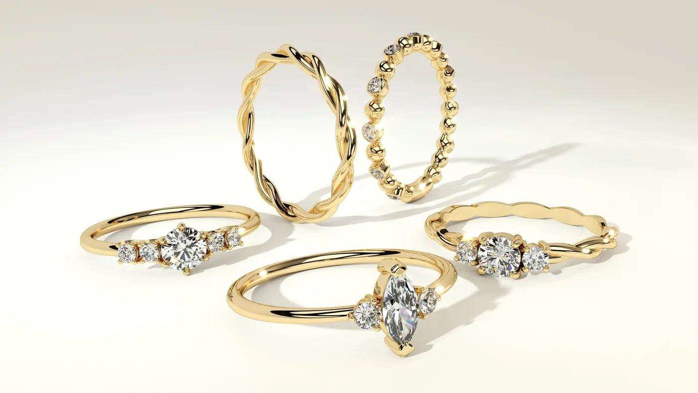 Feiner Goldschmuck nach Reparatur und Politur bei RT Goldrausch Reutlingen